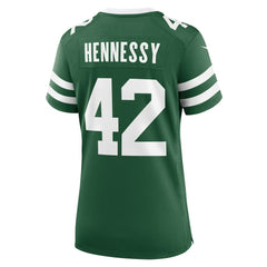 Nike Thomas Hennessy New York Jets Women's Game Jersey Legacy Green