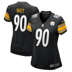 Nike T.J. Watt Pittsburgh Steelers Women's Team Game Jersey Black