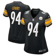 Nike Dean Lowry Pittsburgh Steelers Women's Team Game Jersey Black