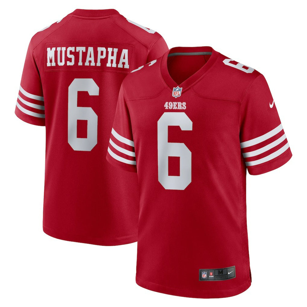 Nike Malik Mustapha San Francisco 49ers Game Jersey Scarlet