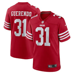 Nike Isaac Guerendo San Francisco 49ers Game Jersey Scarlet