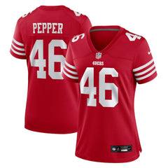 Nike Taybor Pepper San Francisco 49ers Women's Team Game Jersey Scarlet