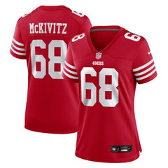 Nike Colton McKivitz San Francisco 49ers Women's Team Game Jersey Scarlet