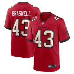 Nike Chris Braswell Tampa Bay Buccaneers Game Jersey Red