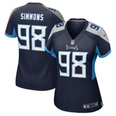 Nike Jeffery Simmons Tennessee Titans Women's Alternate Game Jersey Navy