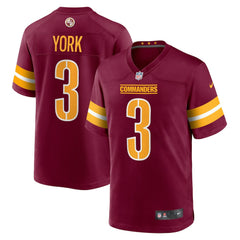 Nike Cade York Washington Commanders Game Jersey Burgundy