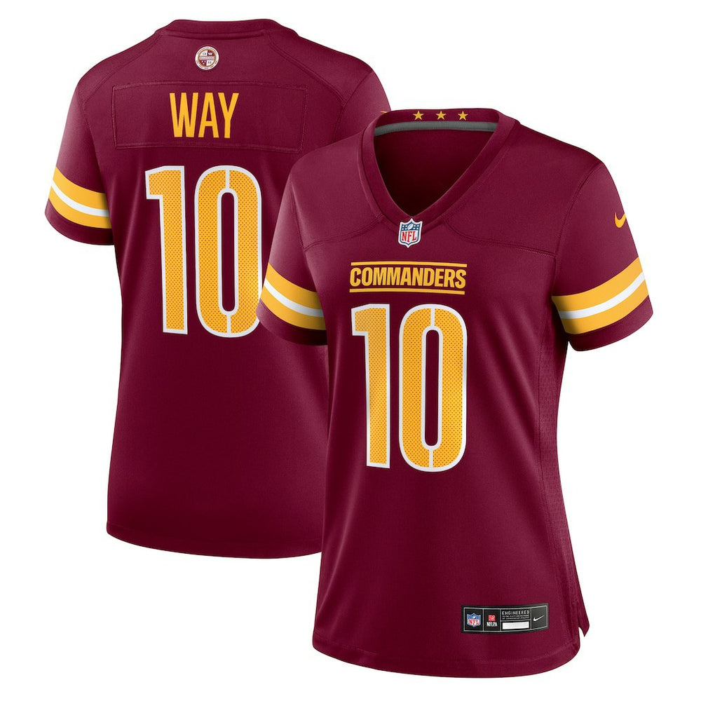 Nike Tress Way Washington Commanders Women's Team Game Jersey Burgundy