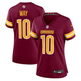 Nike Tress Way Washington Commanders Women's Team Game Jersey Burgundy