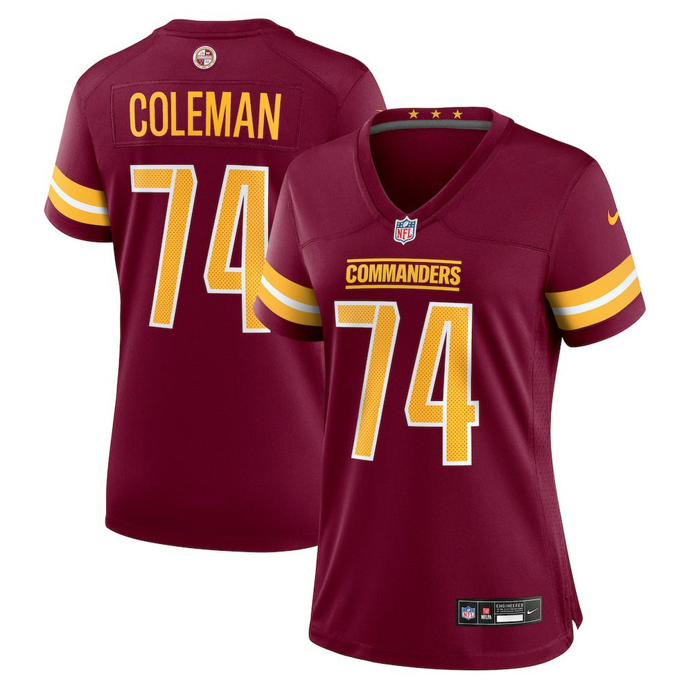 Nike Brandon Coleman Washington Commanders Women's Team Game Jersey Burgundy