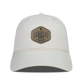 Vancouver Canucks Men's Levelwear Faux Leather Patch Unstructured Adjustable Hat - Cream - NHL 202262259