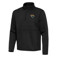 Jacksonville Jaguars Antigua Twist Quarter-Zip Pullover Jacket Black