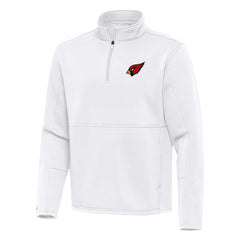 Arizona Cardinals Antigua Twist Quarter-Zip Pullover Jacket White