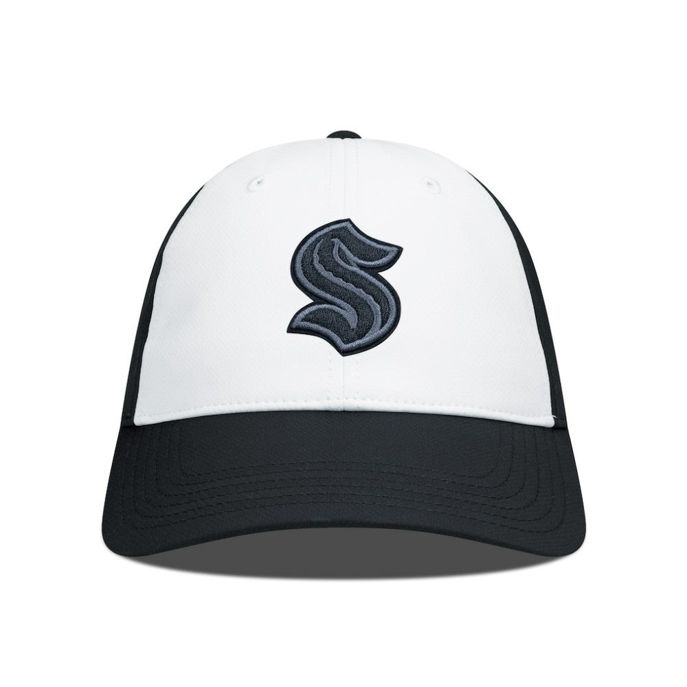Seattle Kraken Levelwear Endure Nightfall Blackout Patch Unstructured Flex Hat - Black/White - NHL 202263118