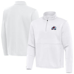 Colorado Avalanche Antigua Twist Quarter-Zip Pullover Jacket - White - NHL 202264693