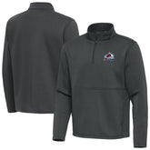 Colorado Avalanche Antigua Twist Quarter-Zip Pullover Jacket - Silver - NHL 202264695