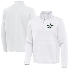 Dallas Stars Antigua Twist Quarter-Zip Pullover Jacket - White - NHL 202264702