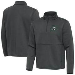 Dallas Stars Antigua Twist Quarter-Zip Pullover Jacket - Silver - NHL 202264704