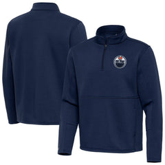 Edmonton Oilers Antigua Twist Quarter-Zip Pullover Jacket - Royal - NHL 202264714