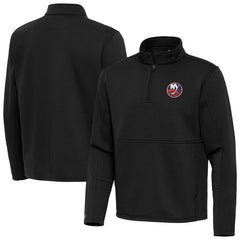 New York Islanders Antigua Twist Quarter-Zip Pullover Jacket - Black - NHL 202264739
