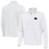 San Jose Sharks Antigua Twist Quarter-Zip Pullover Jacket - White - NHL 202264747