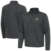Anaheim Ducks Antigua Twist Quarter-Zip Pullover Jacket - Silver - NHL 202264767