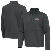 Washington Capitals Antigua Twist Quarter-Zip Pullover Jacket - Pewter - NHL 202264783
