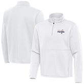Washington Capitals Antigua Twist Quarter-Zip Pullover Jacket - White - NHL 202264795