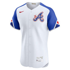 Atlanta Braves Nike City Connect Elite Jersey - White - Nike on Sale