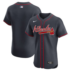 Atlanta Braves Nike Alternate Elite Jersey - Navy - Nike Sale