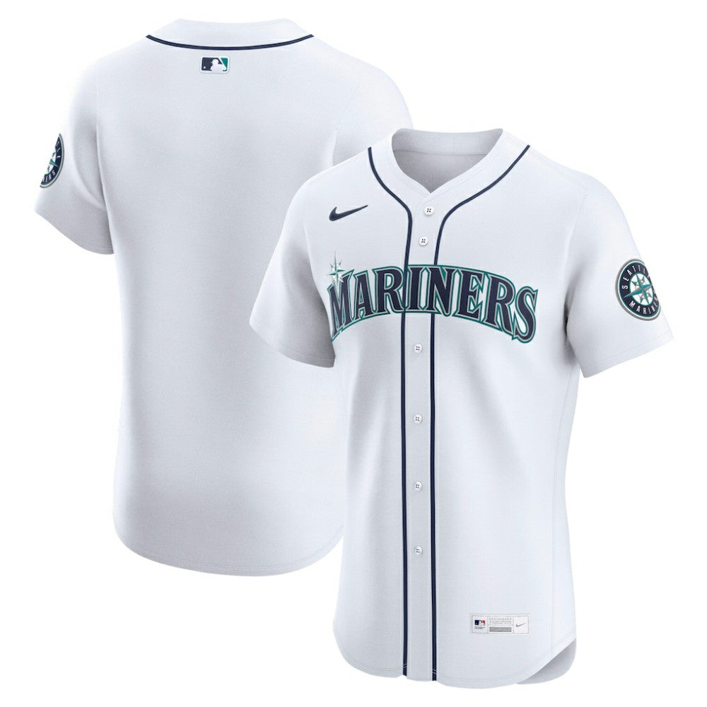 Seattle Mariners Nike Home Elite Jersey - White - Nike on Sale