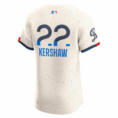 Clayton Kershaw Los Angeles Dodgers Nike City Connect Elite Jersey - Cream - Nike Sale