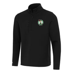 Boston Celtics Antigua Insider Quarter-Zip Top Black