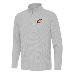Cleveland Cavaliers Antigua Twine Quarter-Zip Top Gray