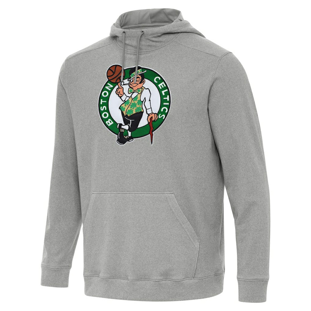 Boston Celtics Antigua Cloud Pullover Hoodie Heather Gray