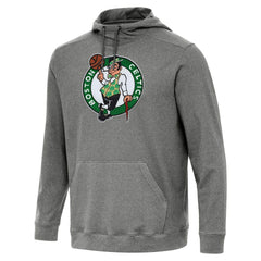 Boston Celtics Antigua Cloud Pullover Hoodie Heather Black