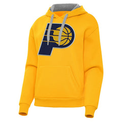 Indiana Pacers Antigua Women's Victory Pullover Hoodie Gold