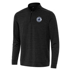 LA Clippers Antigua Bright Quarter-Zip Top Heather Black