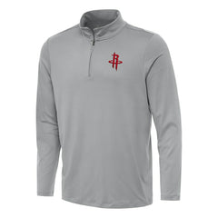 Houston Rockets Antigua Reprocess Quarter-Zip Top Gray