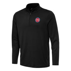 Detroit Pistons Antigua Reprocess Quarter-Zip Top Black