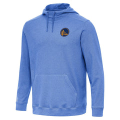 Golden State Warriors Antigua Cloud Pullover Hoodie Heather Royal