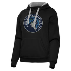 Minnesota Timberwolves Antigua Women's Victory Pullover Hoodie Black