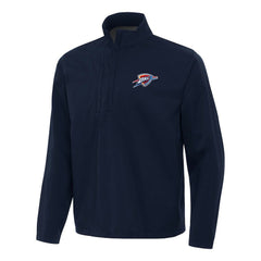 Oklahoma City Thunder Antigua Brisk Quarter-Zip Windbreaker Navy