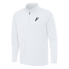 San Antonio Spurs Antigua Reprocess Quarter-Zip Top White
