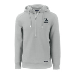 Cleveland Browns Cutter & Buck Roam Eco Recycled Half-Zip Pullover Hoodie Gray