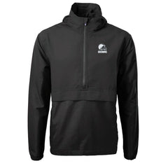 Cleveland Browns Cutter & Buck Charter Eco Recycled Anorak Half-Zip Hoodie Jacket Black