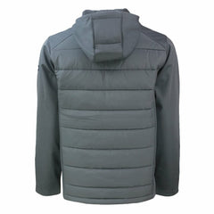 Cleveland Browns Cutter & Buck Evoke Hybrid Eco Softshell Recycled Full-Zip Hooded Jacket Gray