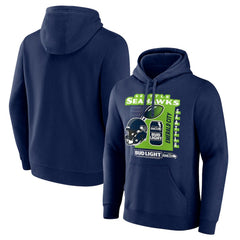 Seattle Seahawks Bud Light Pullover Hoodie Navy