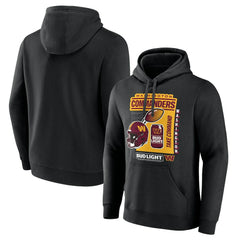 Washington Commanders Bud Light Pullover Hoodie Black
