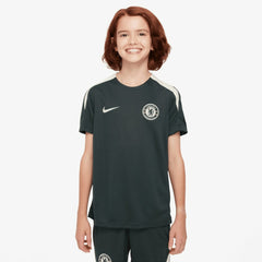 Chelsea Youth 2025/26 Strike Raglan Top Green - Nike