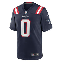 Nike Christian Gonzalez New England Patriots Team Game Jersey Navy